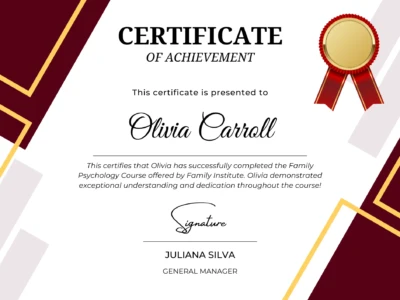 Month Certificate
